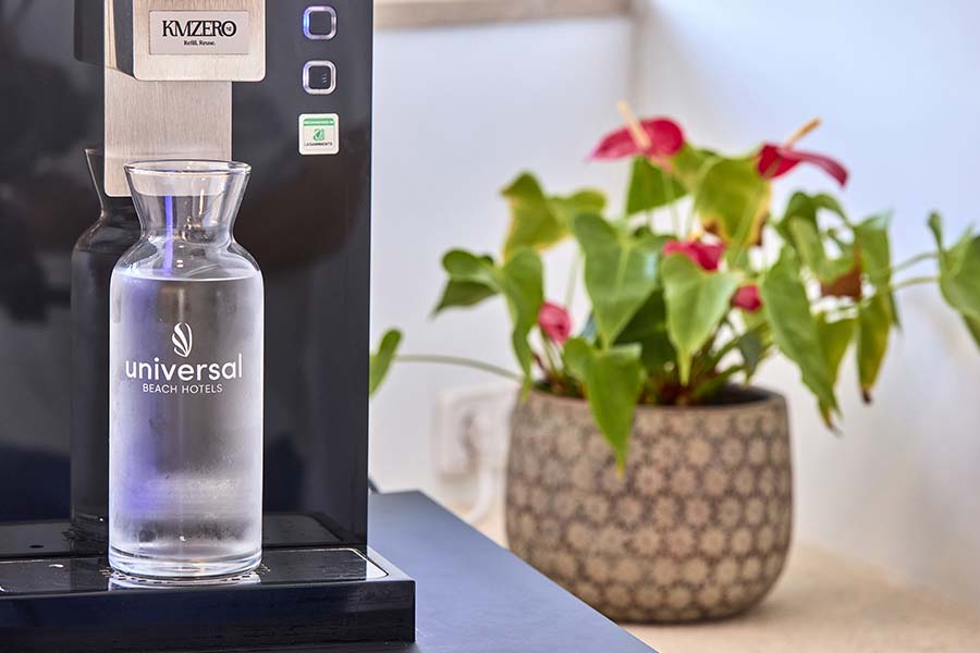distributori di acqua filtrata sviluppo sostenibile universal beach hotels