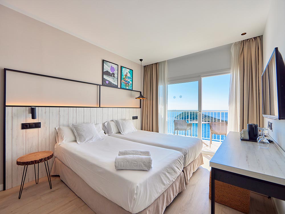 Camera superiore con vista mare hotel florida magaluf