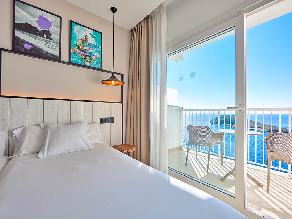 Camera superiore con vista mare hotel florida magaluf