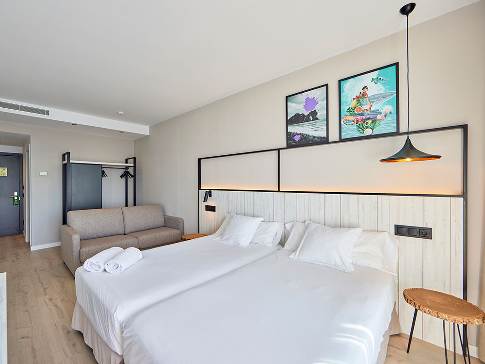 Camera superiore con vista mare hotel florida magaluf