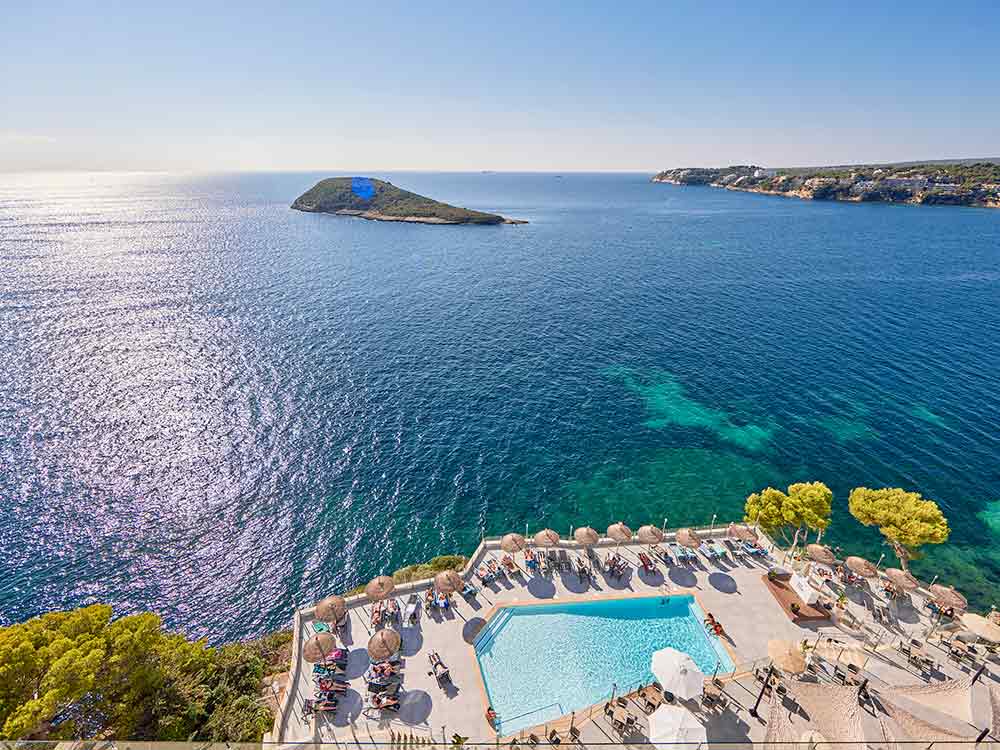 Camera superiore con vista mare hotel florida magaluf